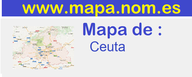 mapa de  Ceuta